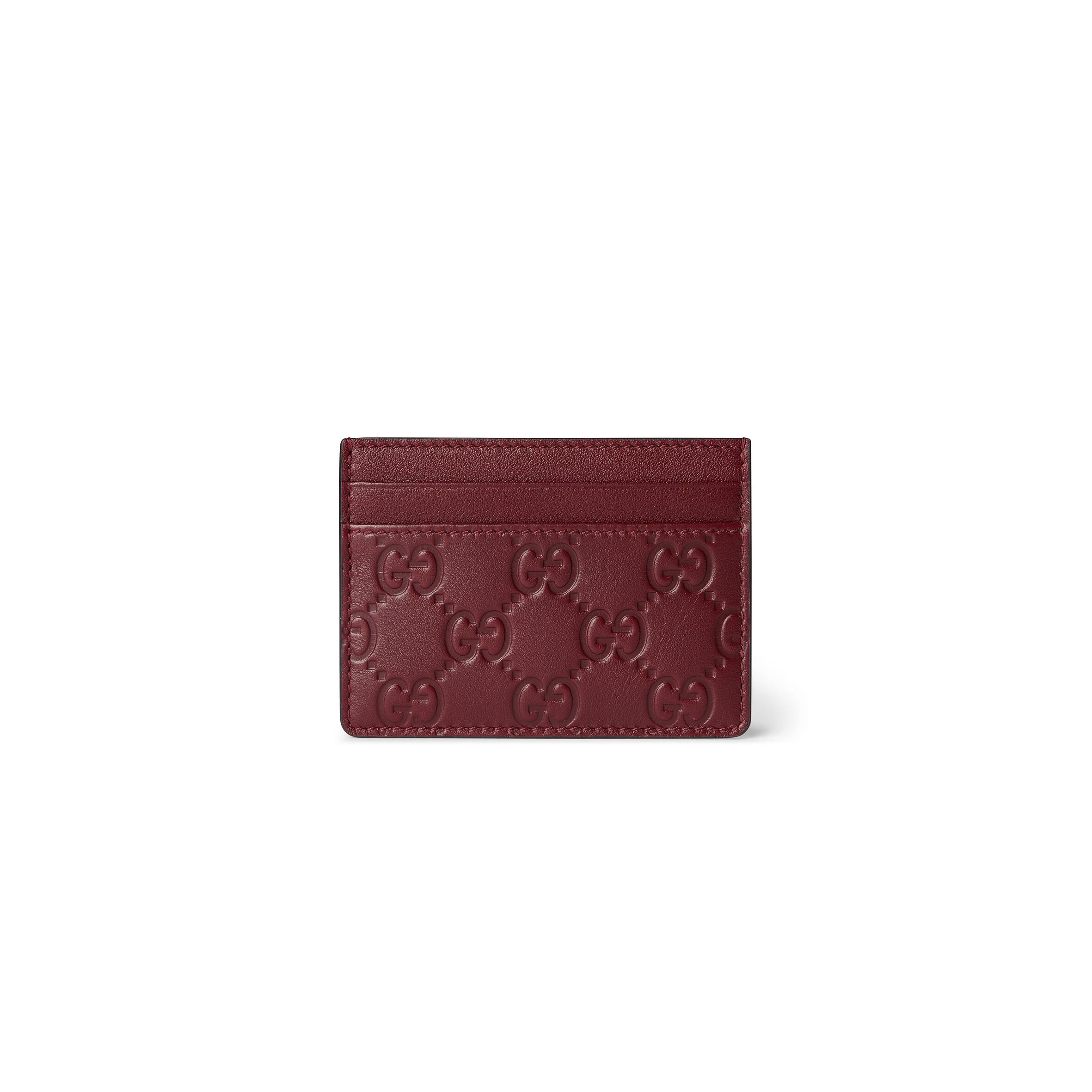 GUCCI GG EMBLEM CARD CASE ‎‎‎847204 (10*7cm)